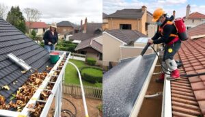 Manual Vs. Gutter Cleaning