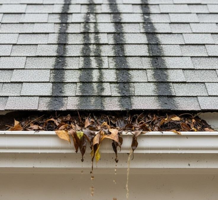 Clogged Gutters Cause Water Damage