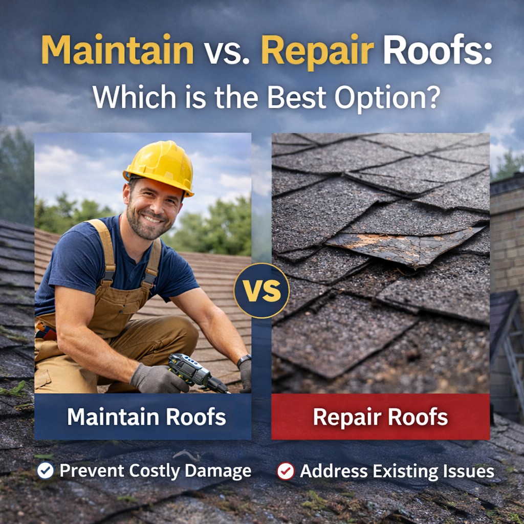 Maintain vs. Repair Roofs