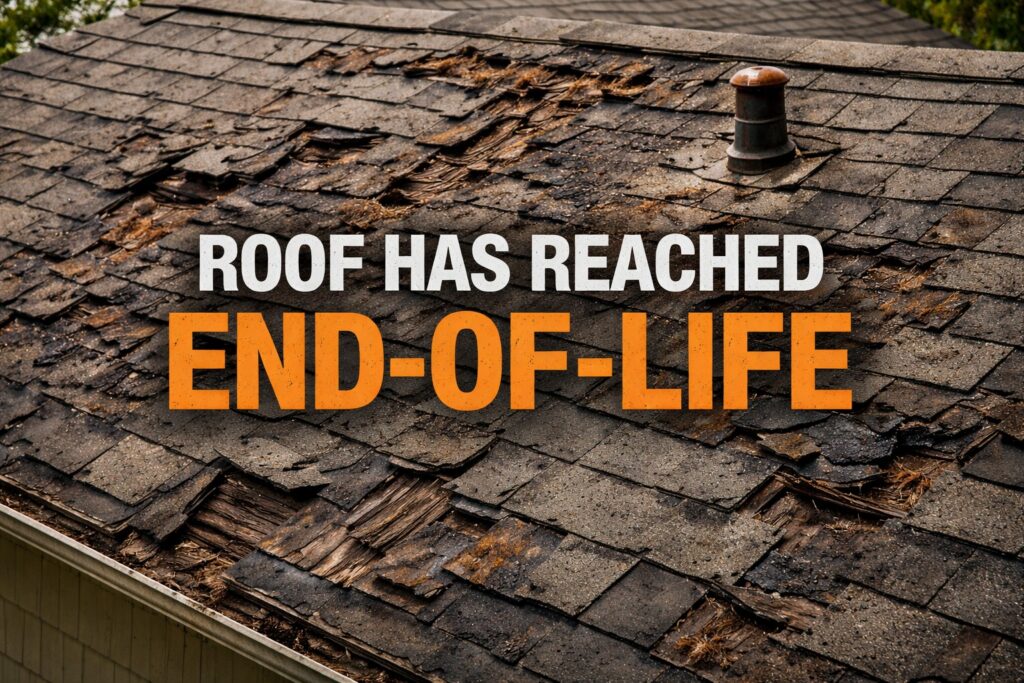 Roof has reached End-of-life