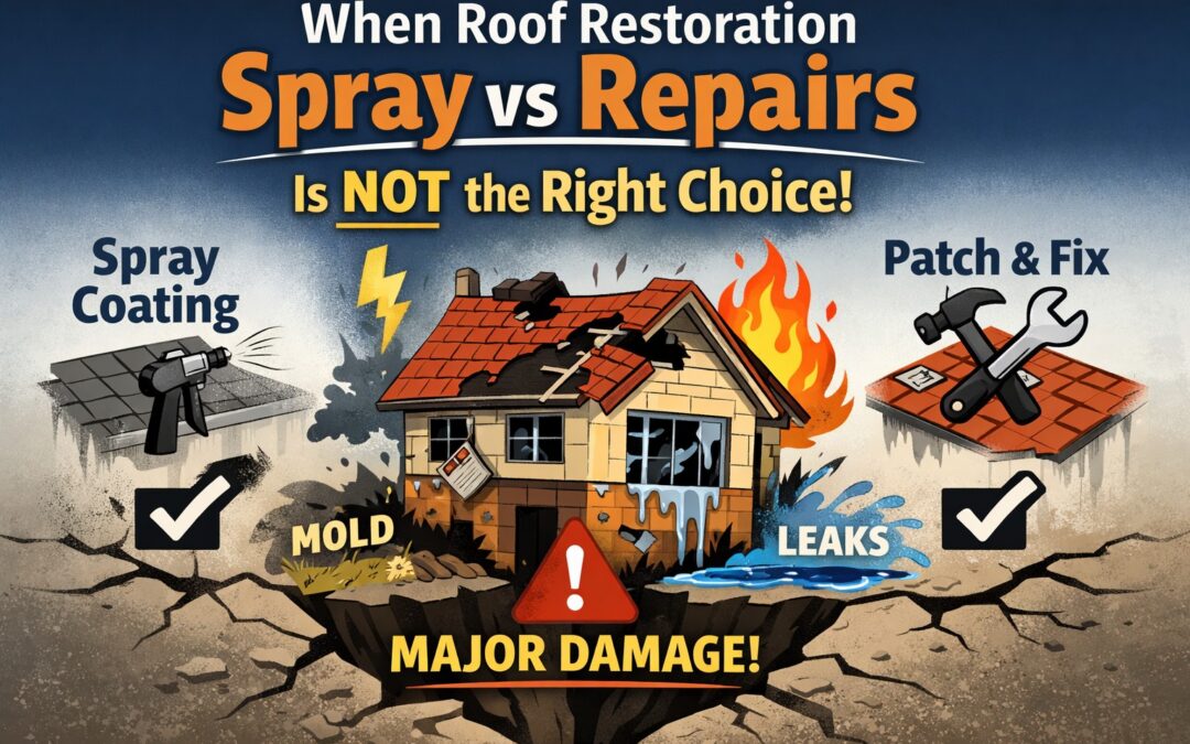 Roof restoration spray vs Repairs When Roof Restoration Spray Is Better Than Repairs (And When It’s Not)