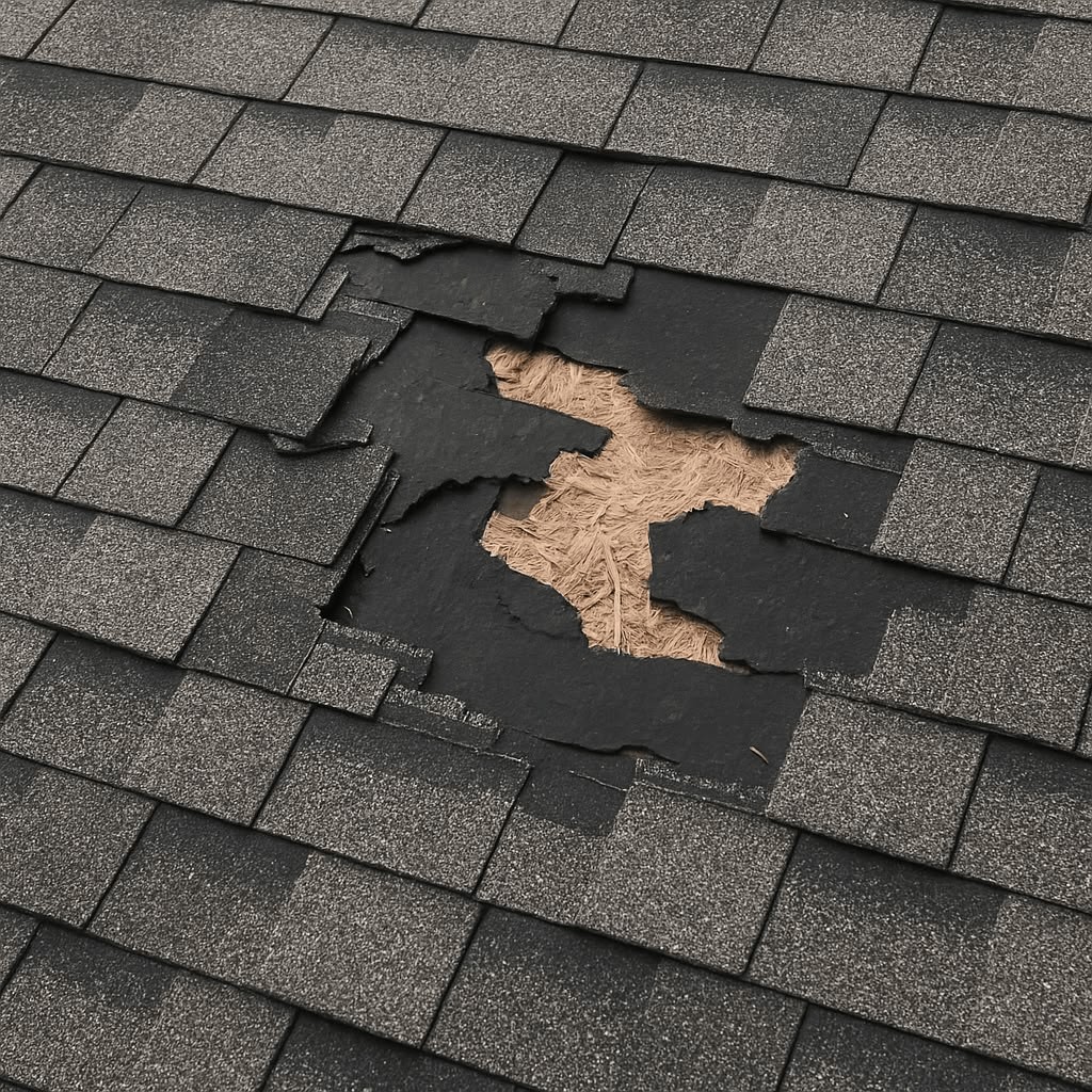 Missing or Damaged Shingles