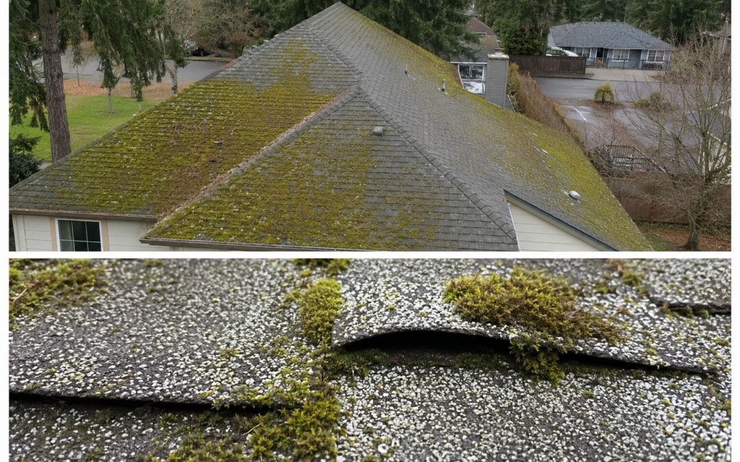 Moss on Roof in Silverton OR