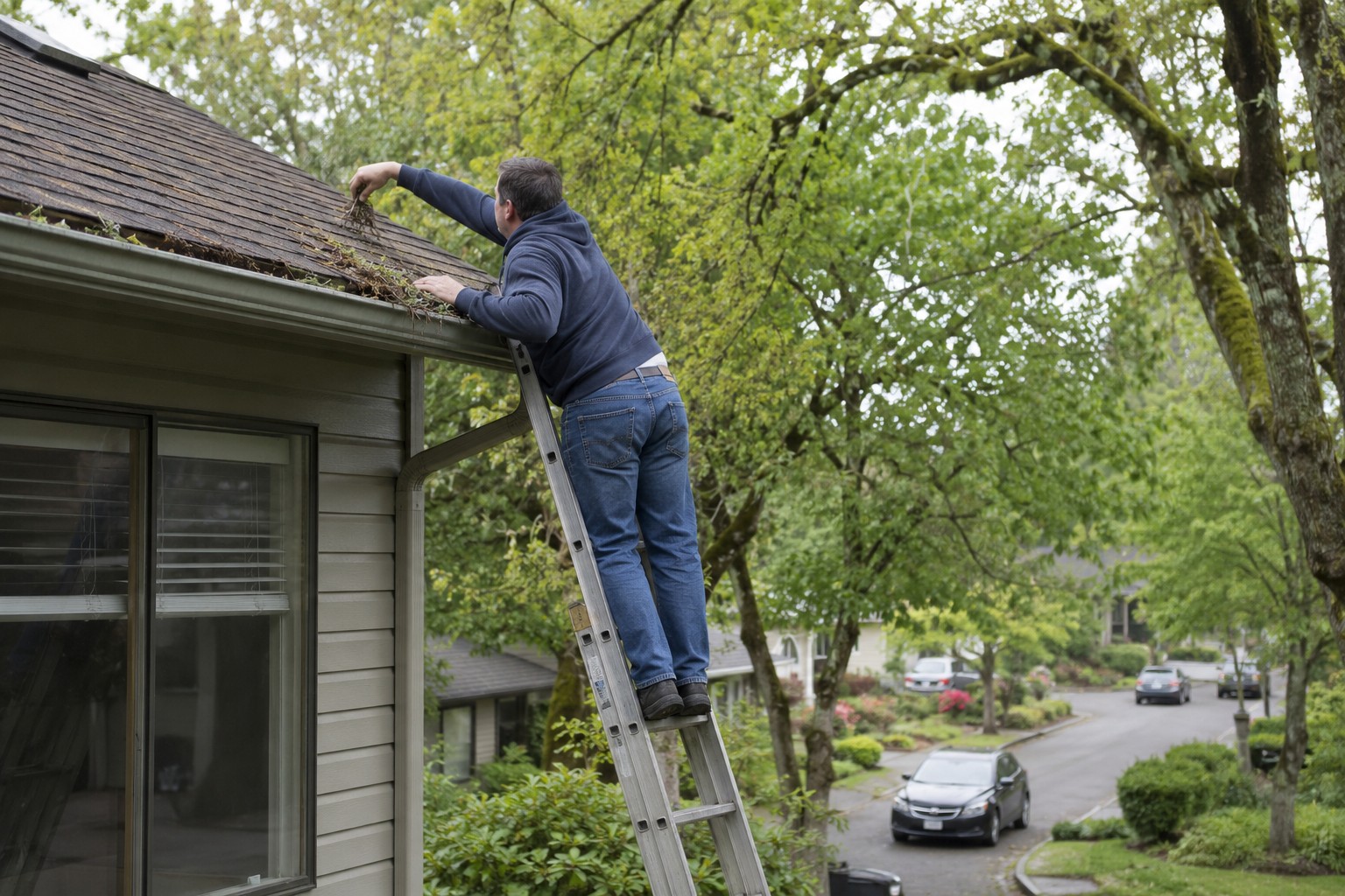 DIY roof cleaning vs professional services