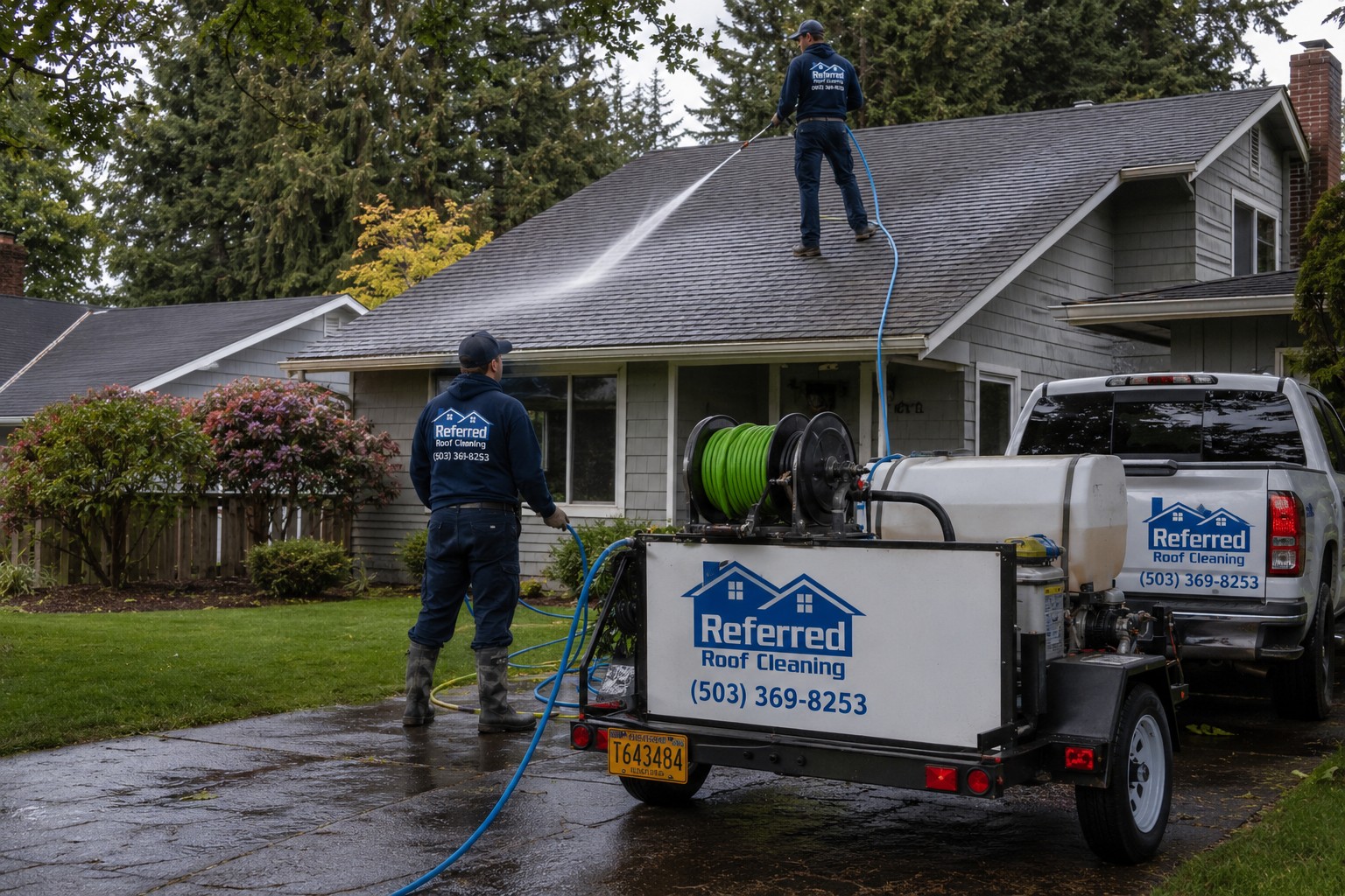 roof cleaning Salem, Oregon
